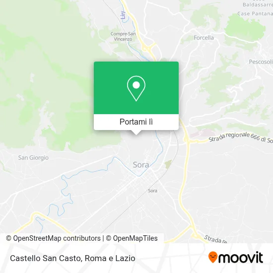 Mappa Castello San Casto