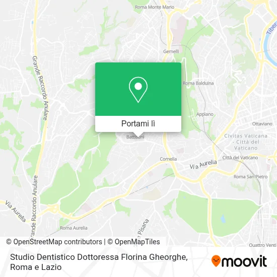 Mappa Studio Dentistico Dottoressa Florina Gheorghe