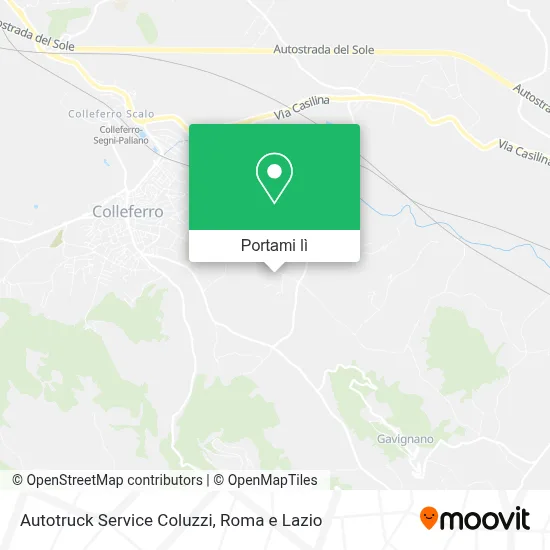 Mappa Autotruck Service Coluzzi