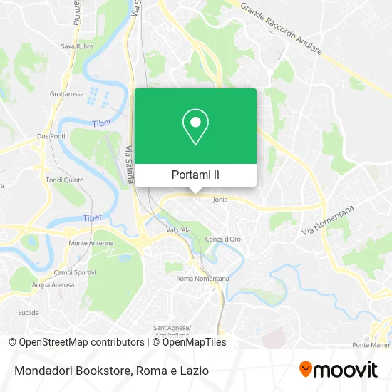Mappa Mondadori Bookstore