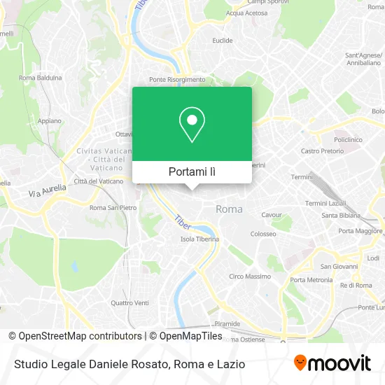 Mappa Studio Legale Daniele Rosato