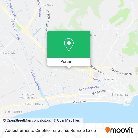 Mappa Addestramento Cinofilo Terracina