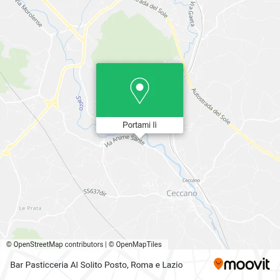 Mappa Bar Pasticceria Al Solito Posto