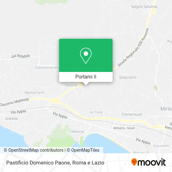 Mappa Pastificio Domenico Paone