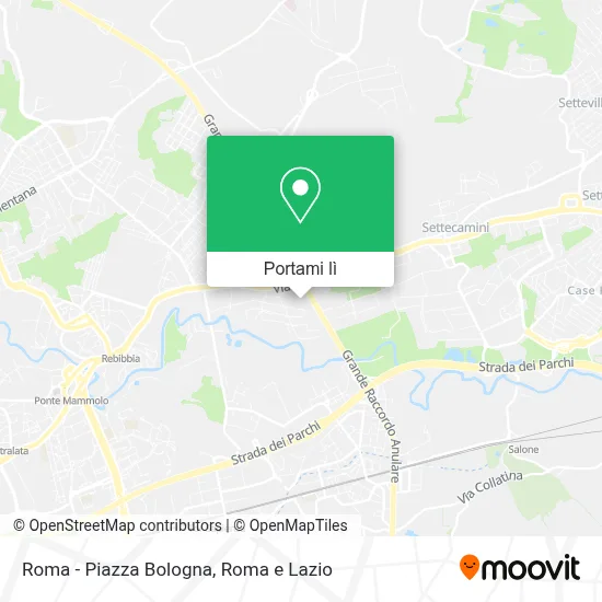 Mappa Roma - Piazza Bologna