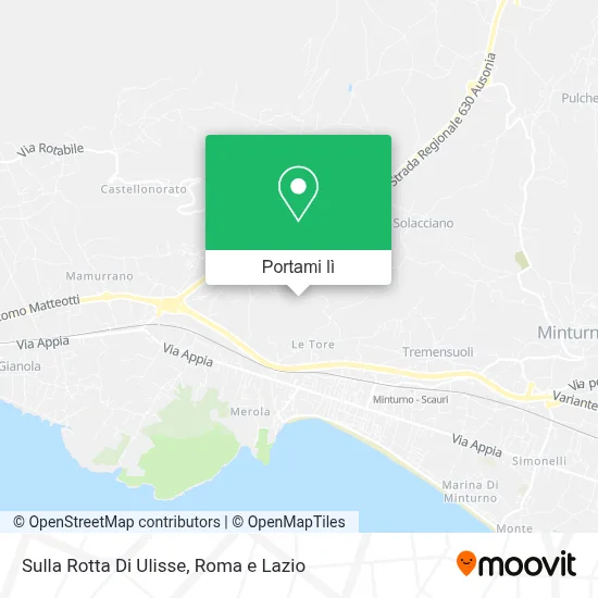 Mappa Sulla Rotta Di Ulisse