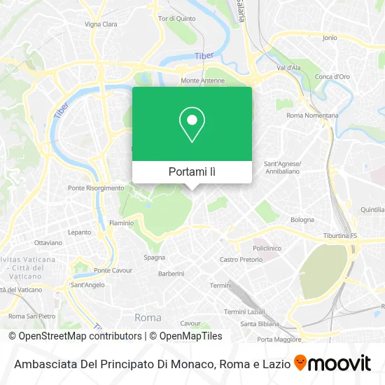 Mappa Ambasciata Del Principato Di Monaco