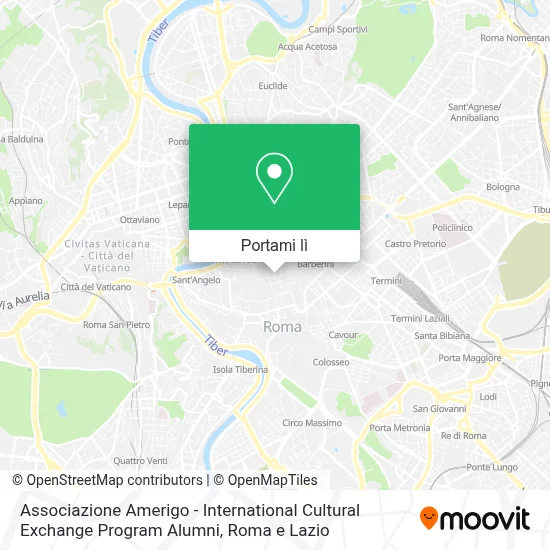 Mappa Associazione Amerigo - International Cultural Exchange Program Alumni