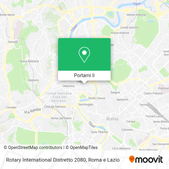 Mappa Rotary International Distretto 2080