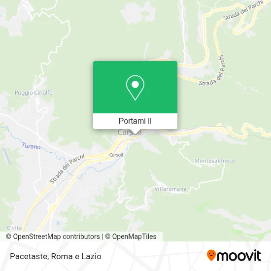 Mappa Pacetaste