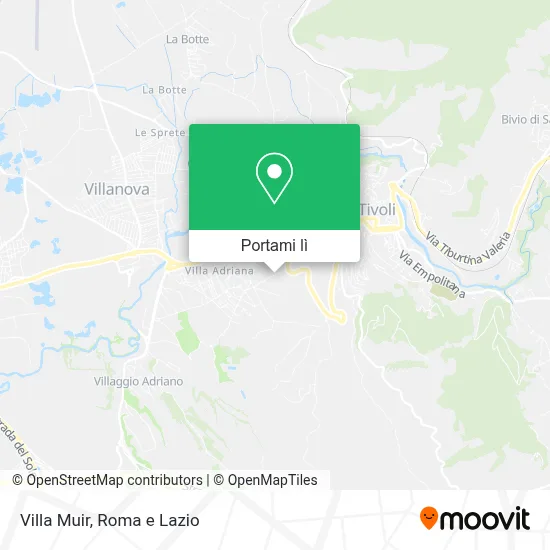 Mappa Villa Muir