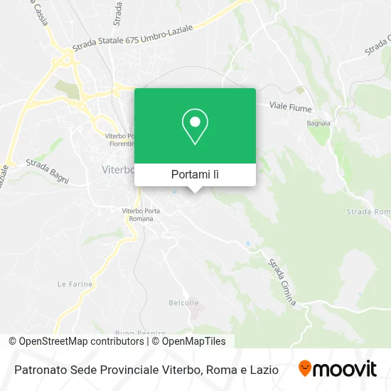 Mappa Patronato Sede Provinciale Viterbo