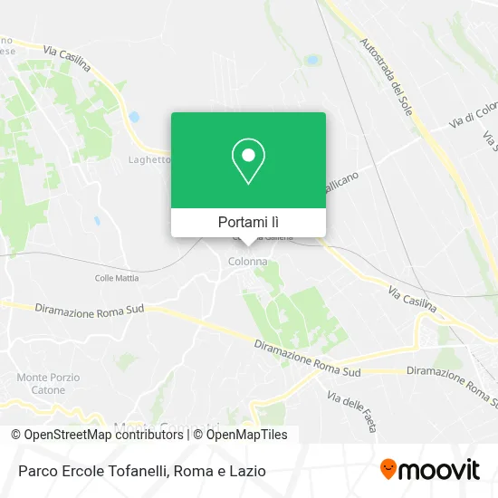 Mappa Parco Ercole Tofanelli