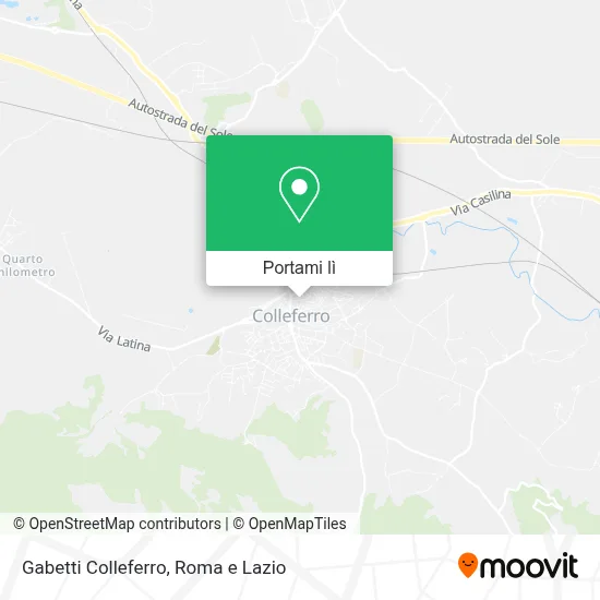 Mappa Gabetti Colleferro