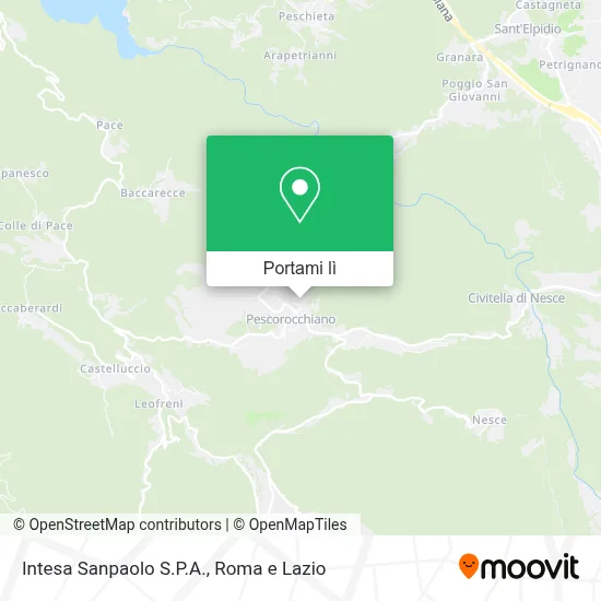 Mappa Intesa Sanpaolo S.P.A.