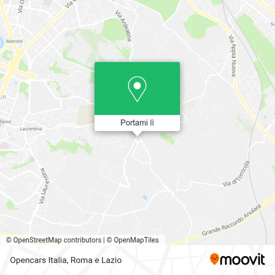 Mappa Opencars Italia