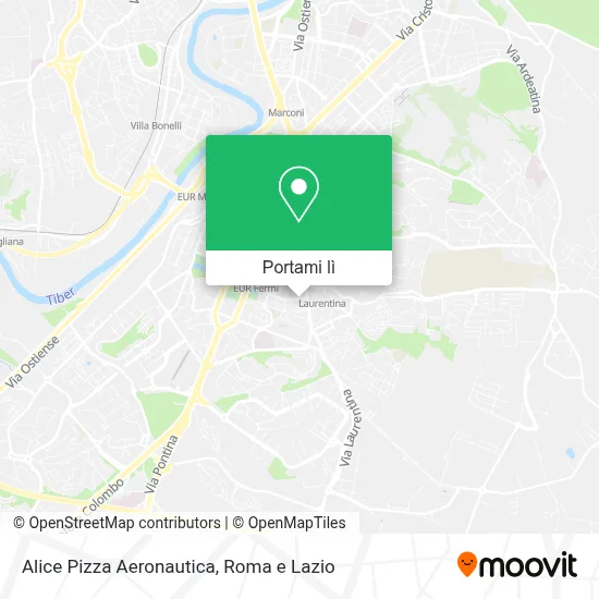 Mappa Alice Pizza Aeronautica