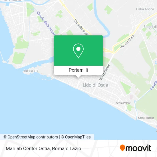 Mappa Marilab Center Ostia