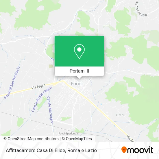 Mappa Affittacamere Casa Di Elide