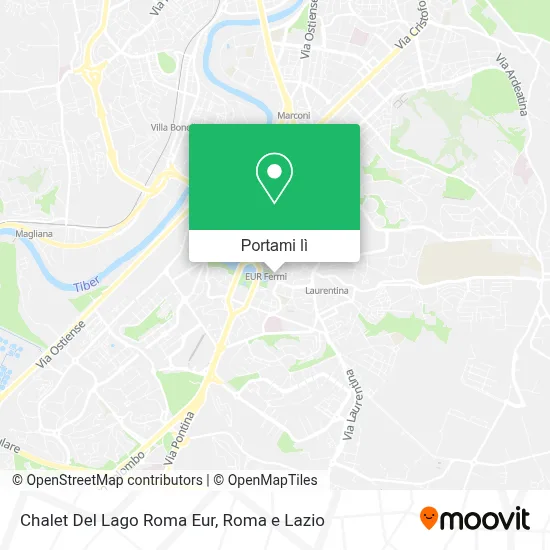 Mappa Chalet Del Lago Roma Eur