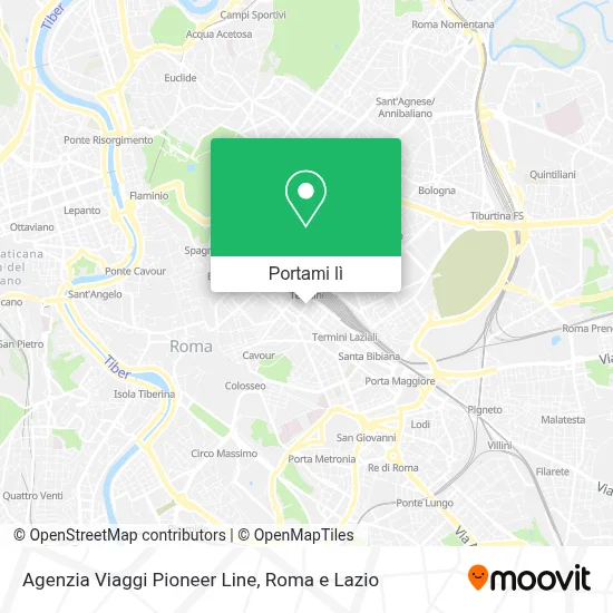 Mappa Agenzia Viaggi Pioneer Line