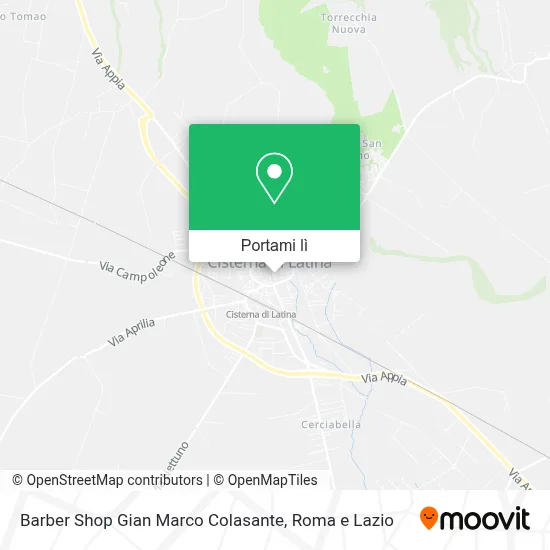 Mappa Barber Shop Gian Marco Colasante