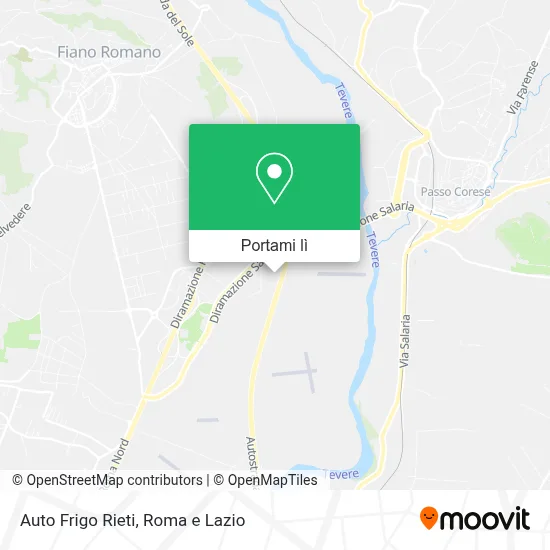 Mappa Auto Frigo Rieti