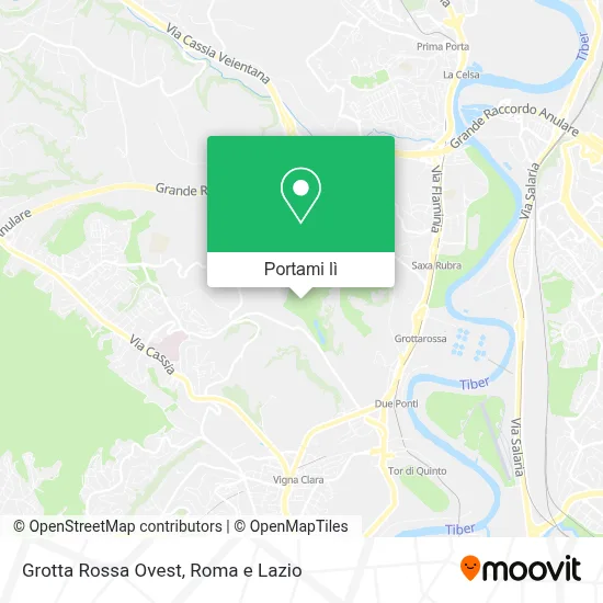 Mappa Grotta Rossa Ovest