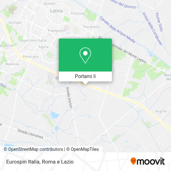 Mappa Eurospin Italia
