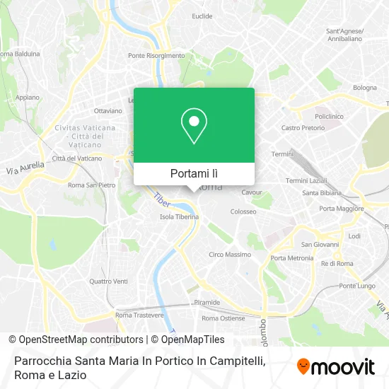 Mappa Parrocchia Santa Maria In Portico In Campitelli