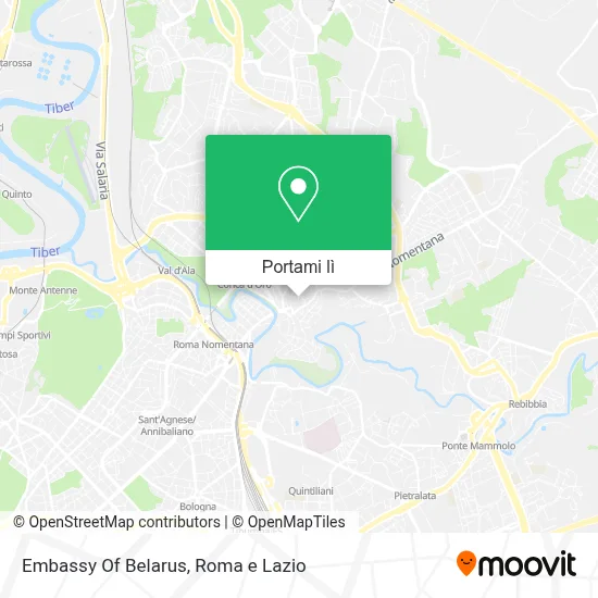 Mappa Embassy Of Belarus