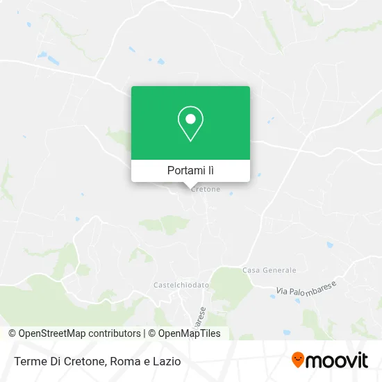 Mappa Terme Di Cretone