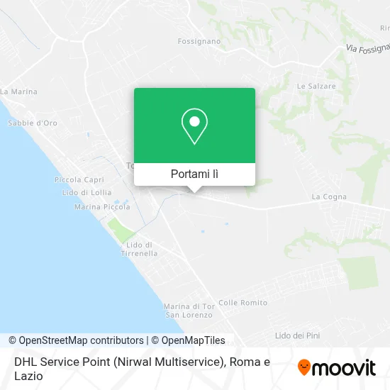 Mappa DHL Service Point (Nirwal Multiservice)