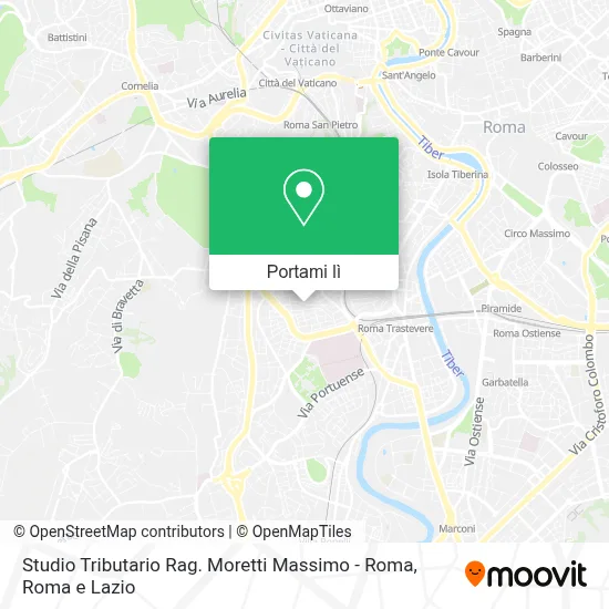 Mappa Studio Tributario Rag. Moretti Massimo - Roma