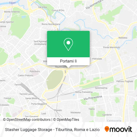 Mappa Stasher Luggage Storage - Tiburtina