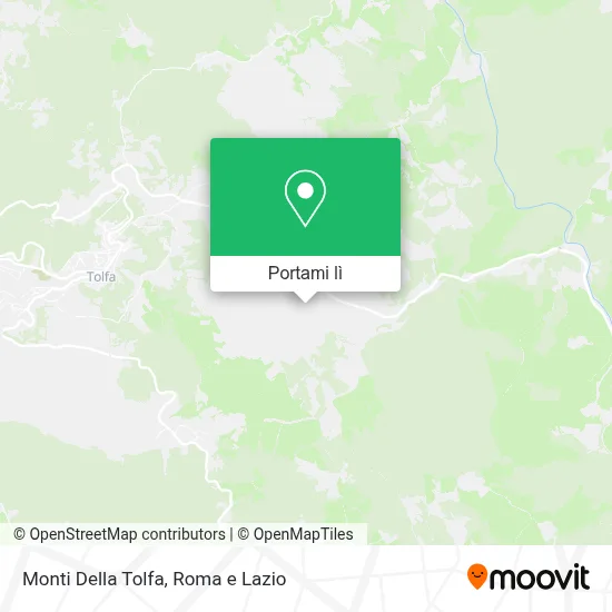 Mappa Monti Della Tolfa