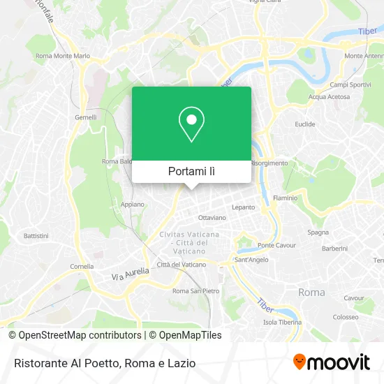 Mappa Ristorante Al Poetto