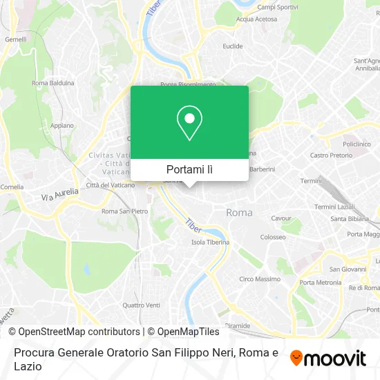 Mappa Procura Generale Oratorio San Filippo Neri