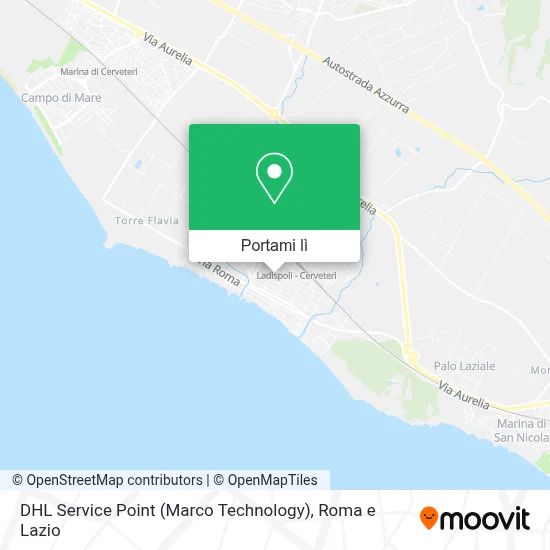 Mappa DHL Service Point (Marco Technology)