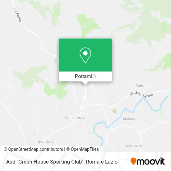 Mappa Asd "Green House Sporting Club"