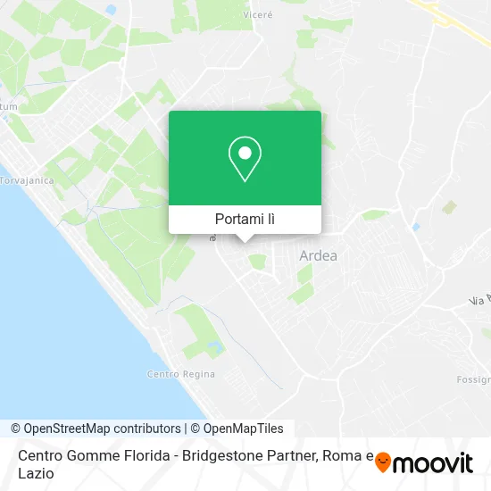 Mappa Centro Gomme Florida - Bridgestone Partner