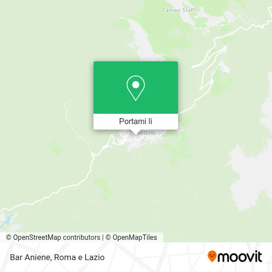 Mappa Bar Aniene