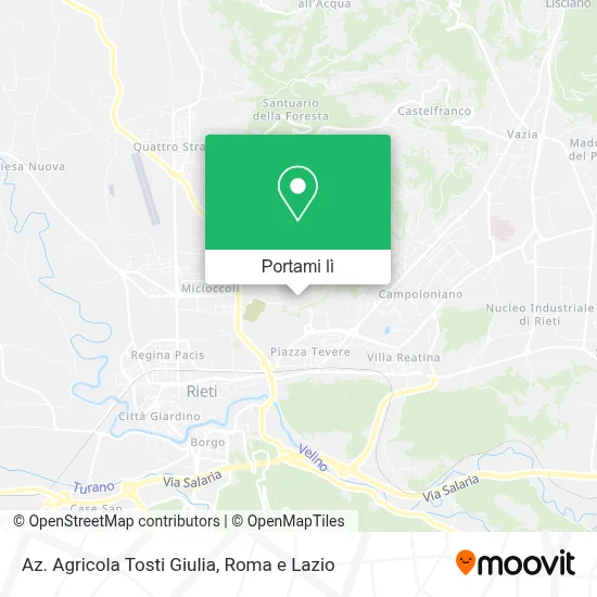Mappa Az. Agricola Tosti Giulia