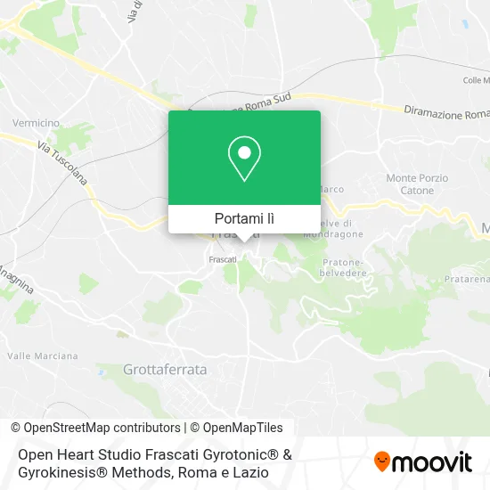 Mappa Open Heart Studio Frascati Gyrotonic® & Gyrokinesis® Methods