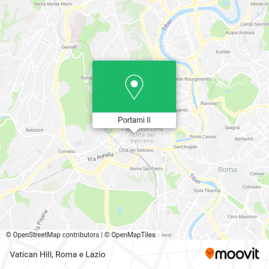 Mappa Vatican Hill