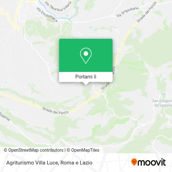 Mappa Agriturismo Villa Luce