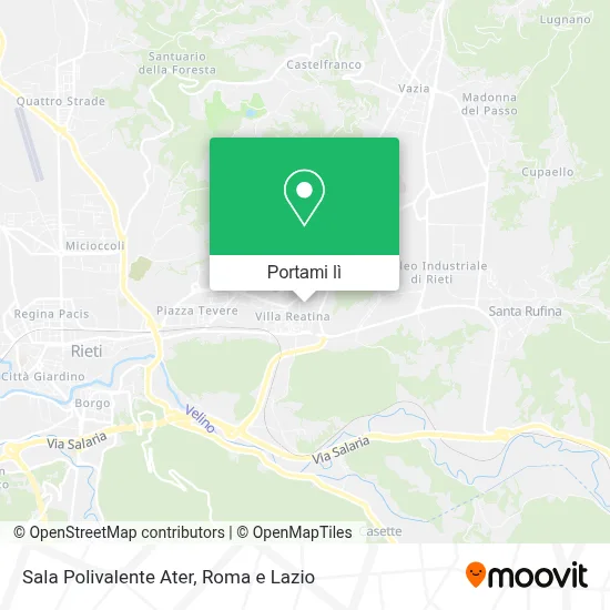 Mappa Sala Polivalente Ater