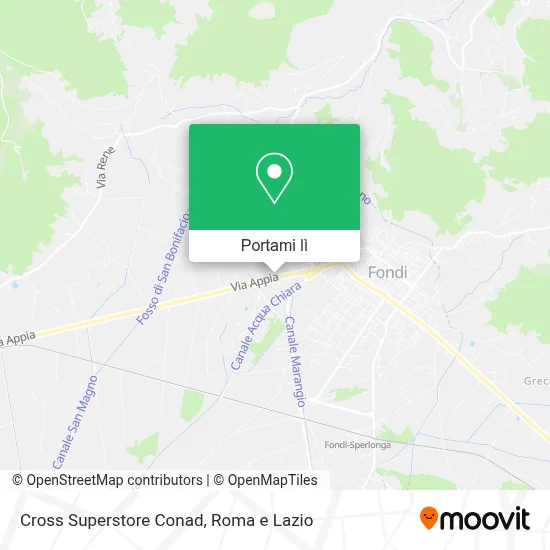 Mappa Cross Superstore Conad