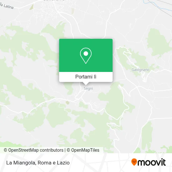 Mappa La Miangola