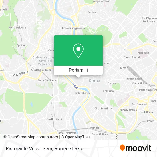 Mappa Ristorante Verso Sera